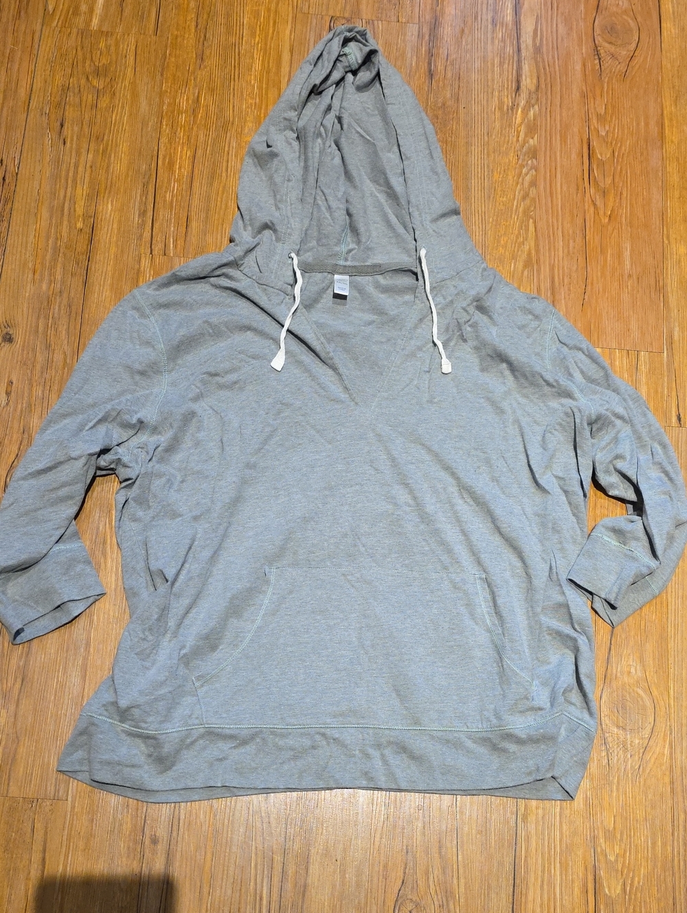 Women's Lightweight Gray Hooded Pullover